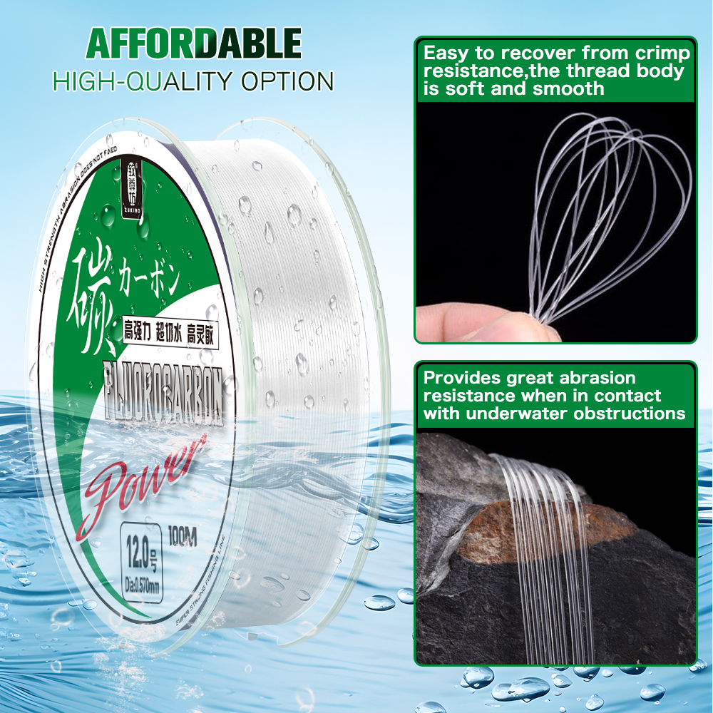 ZUKIBO 50m 100m 100% Fluorocar – Copolymer Line Bewertung und Preis