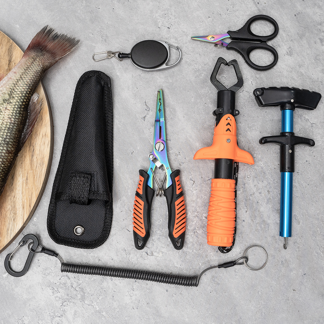 7-piece fishing tool set, prof – Saltwater Line Bewertung und Preis