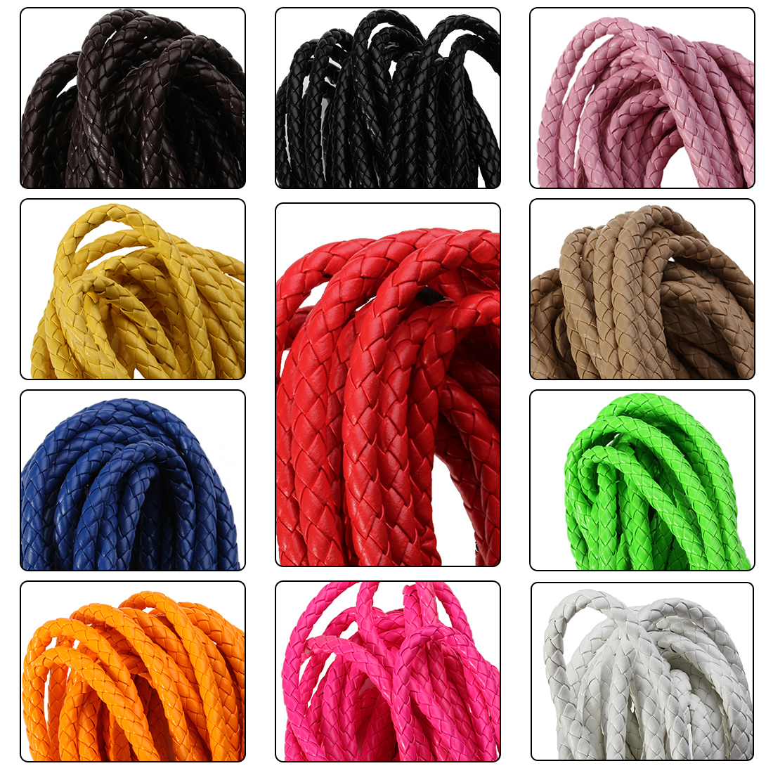 5 Yards/lot 6/7mm Braided Leat – Braided Line Bewertung und Preis