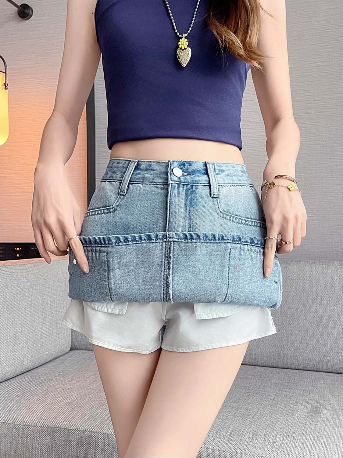 Women High Waist Cargo Denim M – Fly Line Bewertung und Preis